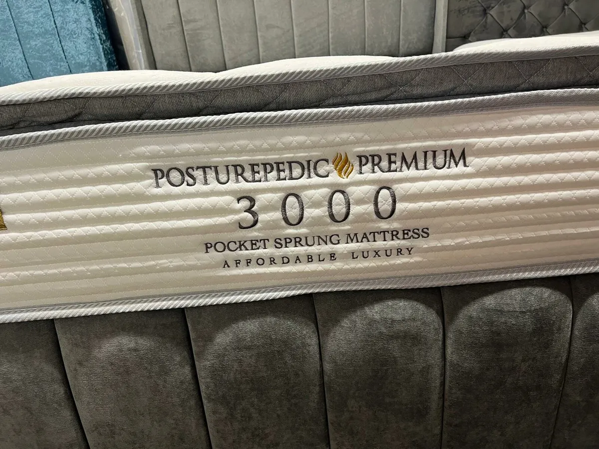 Brand New 3000 Pocket Pillow Top Sprung Mattresses - Image 2