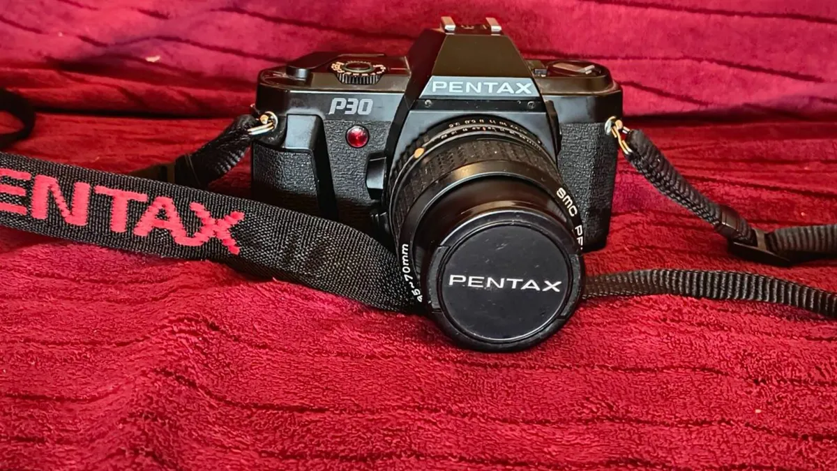 Pentax P30 35mm Film Camera +Flash Canon E-TTL II - Image 3