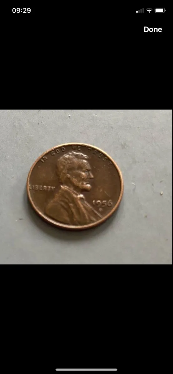 1956 US Cent with errors - Image 1