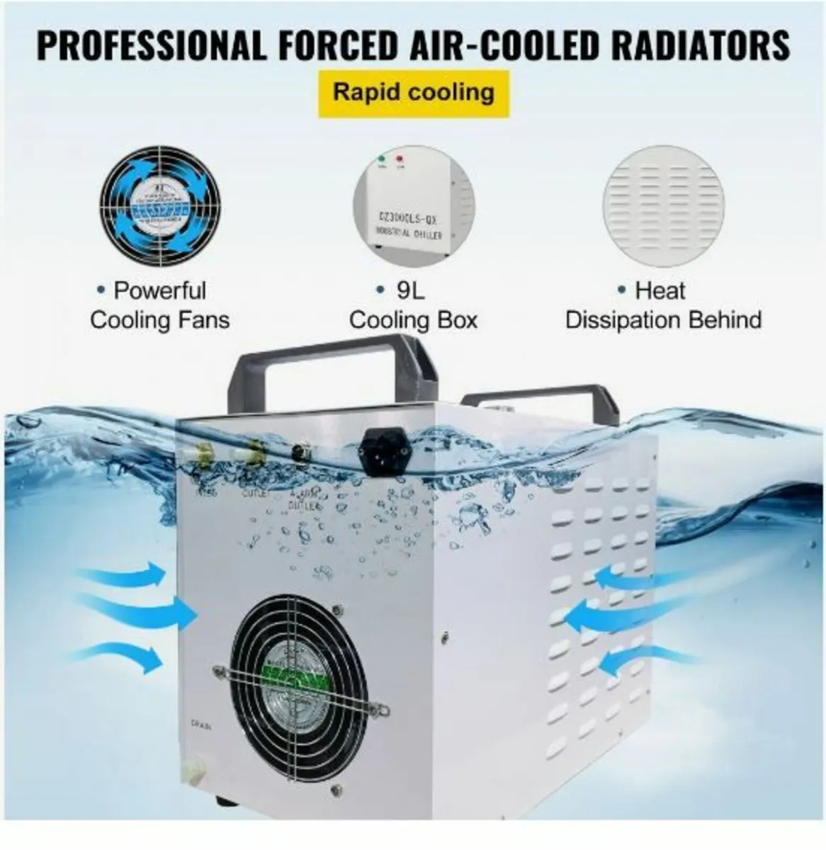 9L Tank Water Chiller CW-3000DG - Image 3