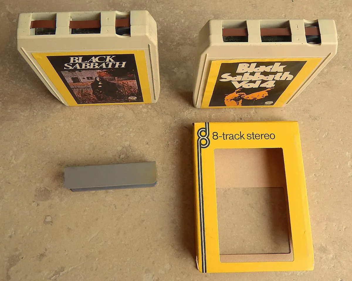 2 Vintage Black Sabbath 8-Track Cassettes - Image 4