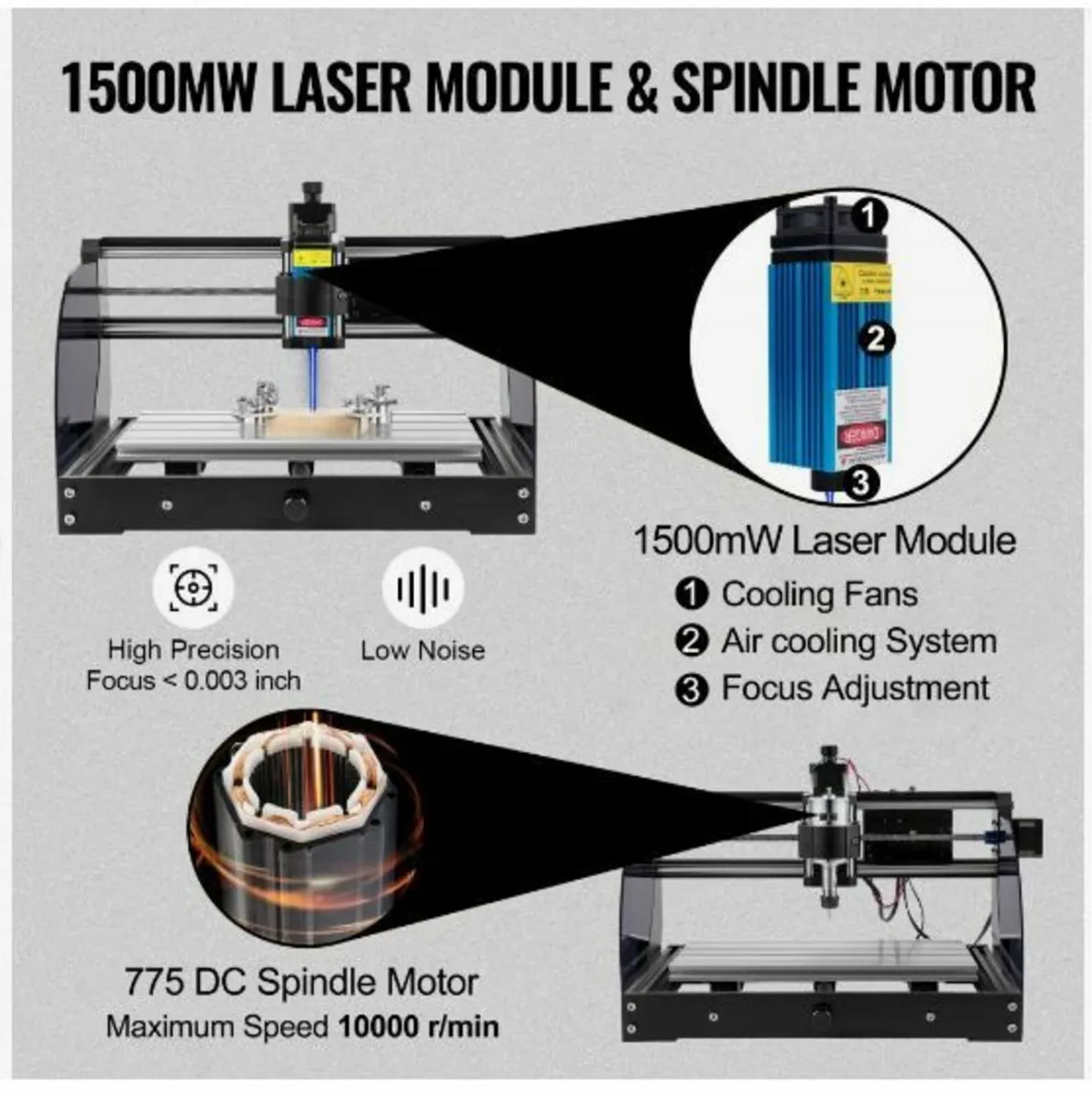 Engraving Machine 300×180×45 mm CNC Router - Image 4