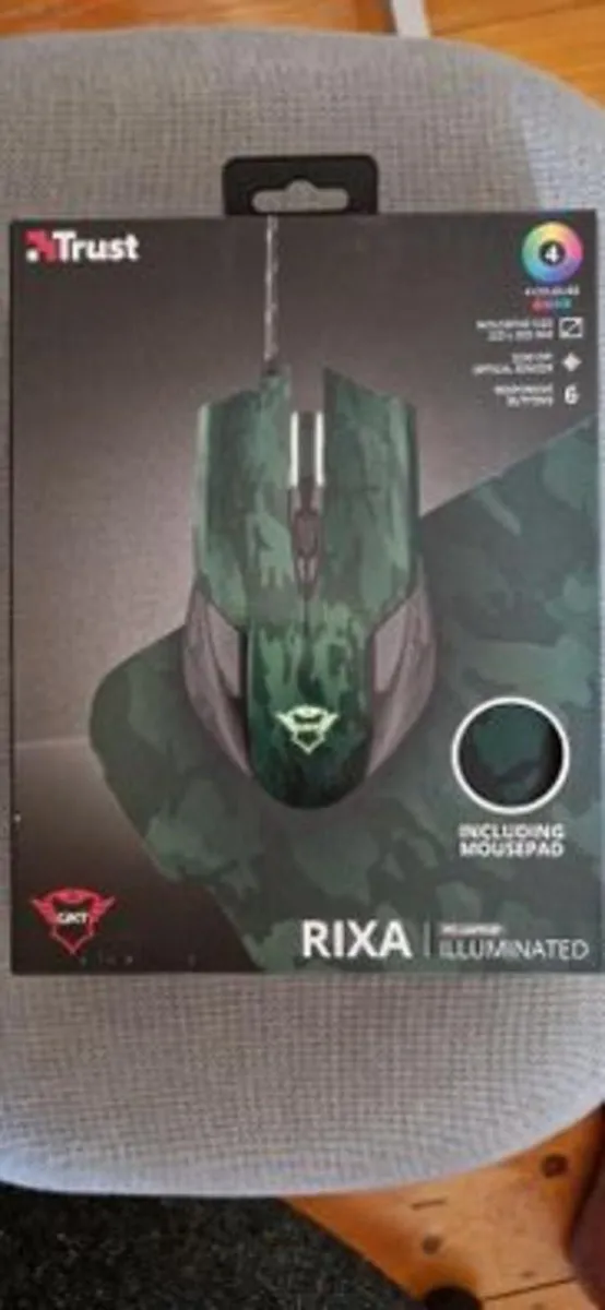 BRAND NEW TRUST RIXA Illuminated Gaming Mouse