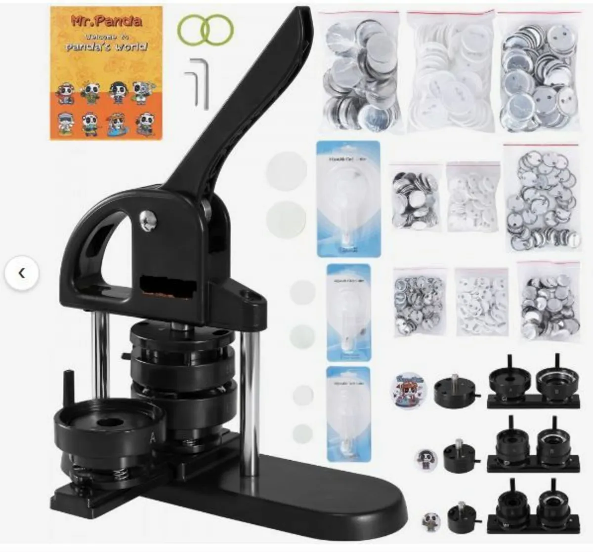 Button Maker Machine, 1/1.25/2.28 inch(25/32/58mm - Image 1