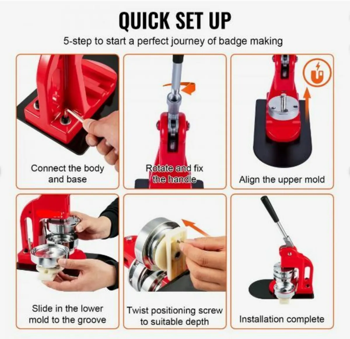 Button Maker Machine Badge Pin Machine - Image 3