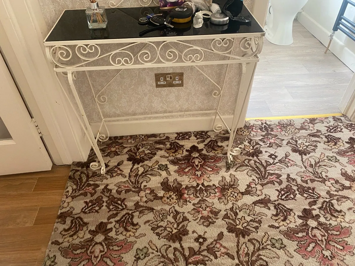 Lovely Vintage Metal Framed tables x 2 - Image 2