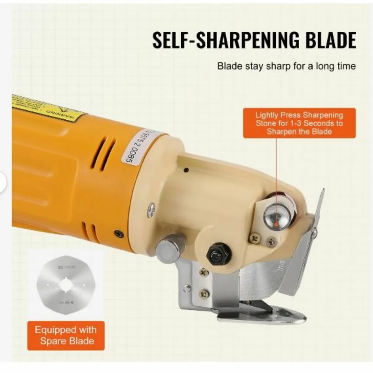 Fabric Cutter 170W Electric Rotary Fabric - Image 2