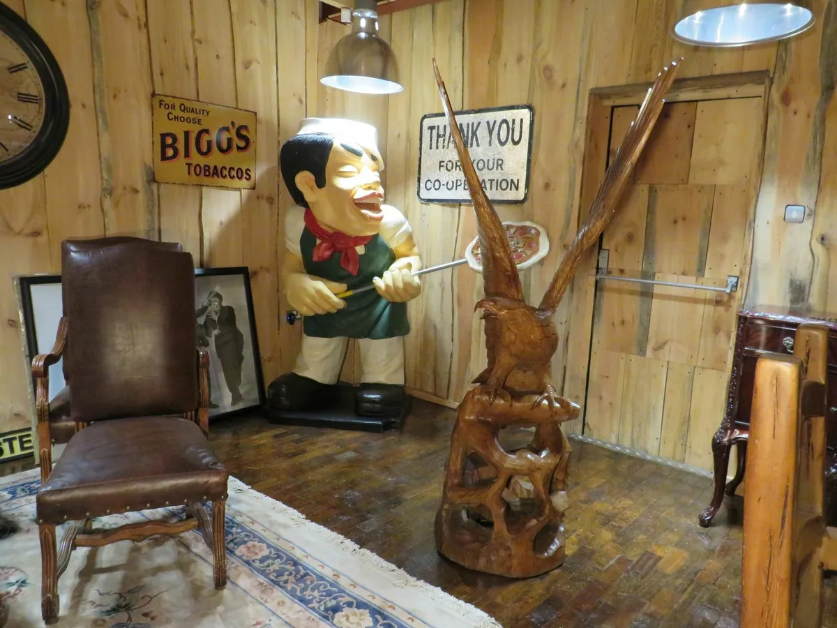 Lifesize Solid Teak  Eagle  (6'3" High) - Image 3