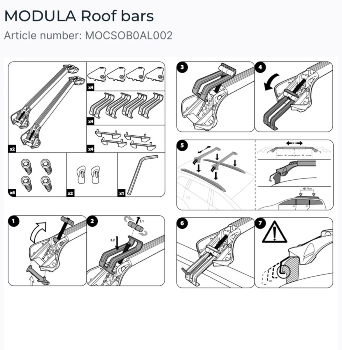 Roof Bars  brand new  Universal Volvo xc60 - Image 3