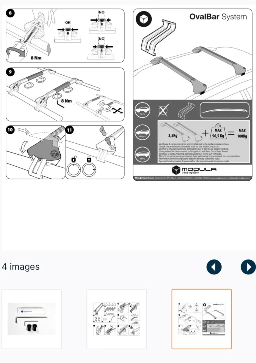 Roof Bars  brand new  Universal Volvo xc60 - Image 4