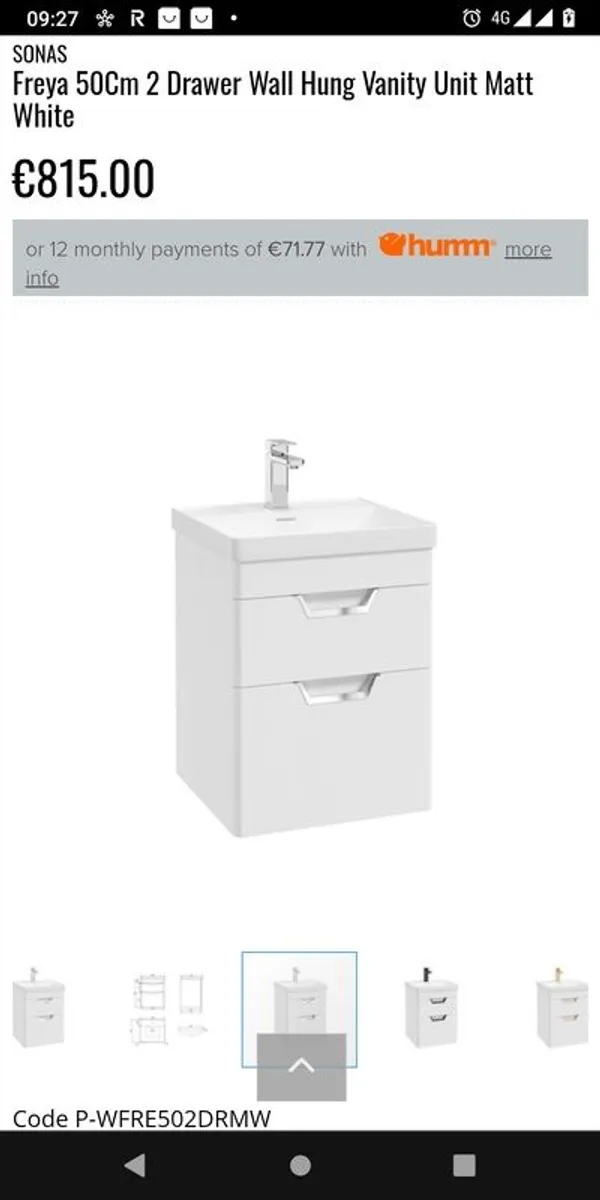 Vanity unit From Sonas Freya - Image 1