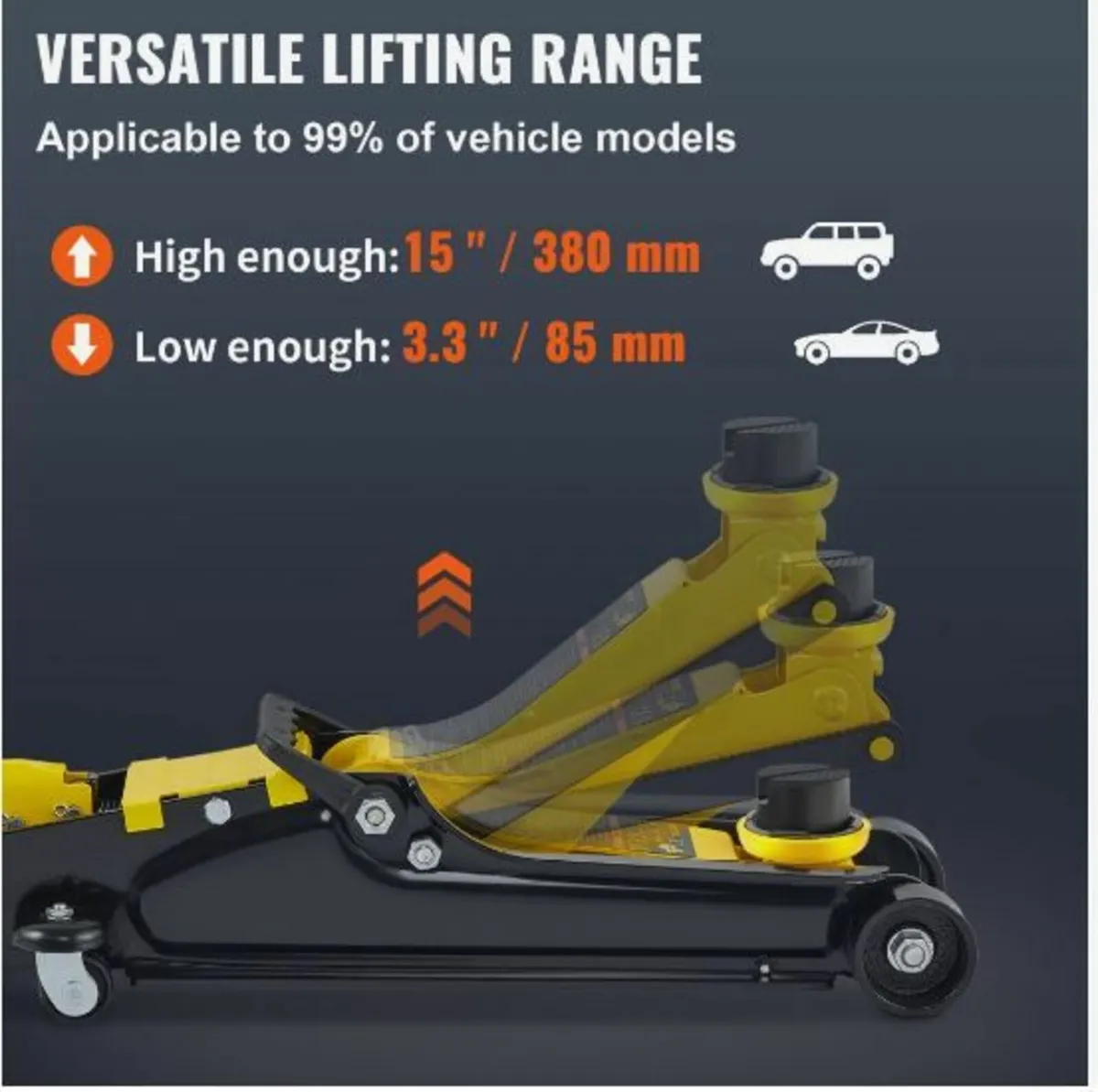 Floor Jack, 2.5 Ton Low Profile Floor - Image 3