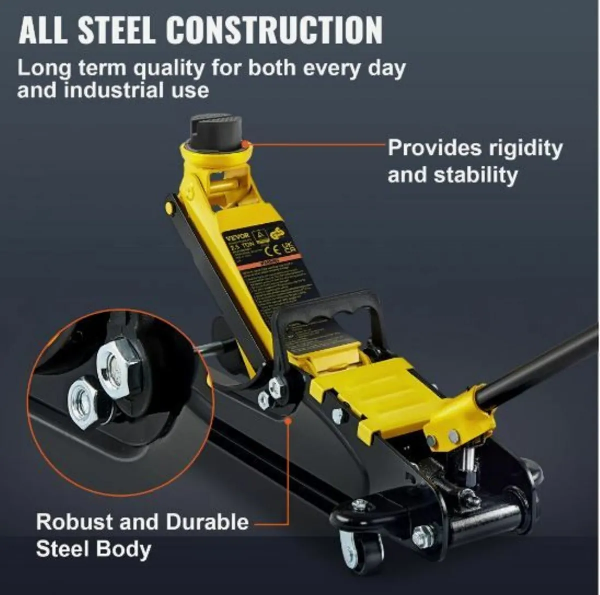 Floor Jack, 2.5 Ton Low Profile Floor - Image 4