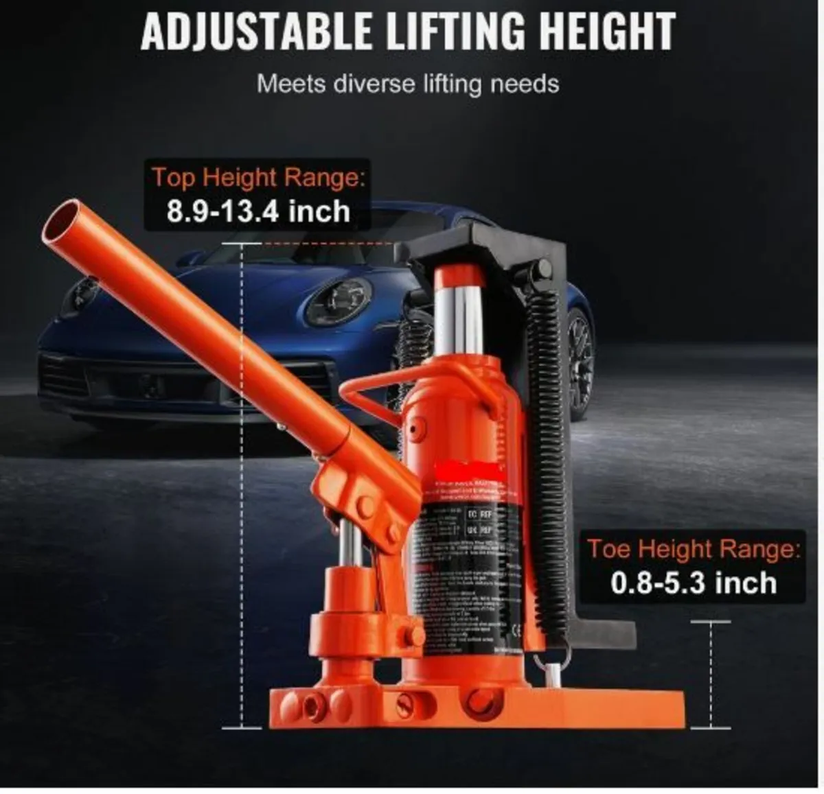 Hydraulic Toe Jack, 2.5 Ton On Toe Toe Jack Lift - Image 3