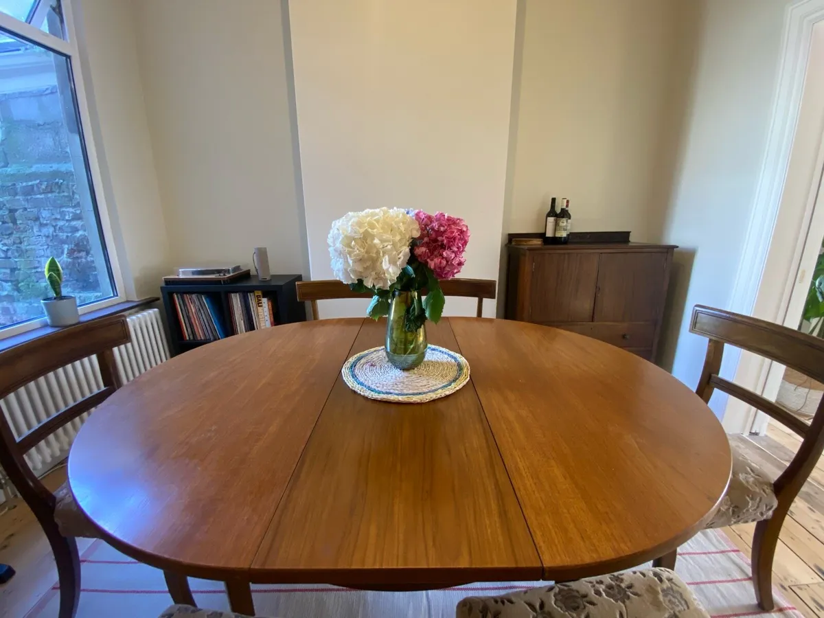 Mid-Century Extendable Dining Table - Image 1