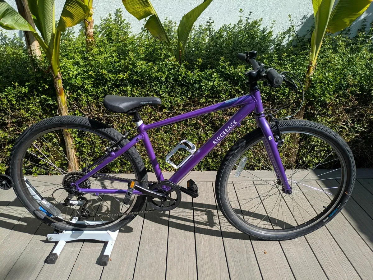 26" Ridgeback Purple Kid's bike great condition - Image 1