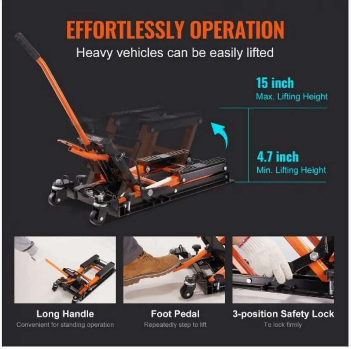 Motorcycle Hydraulic Pump Jack 1500 - Image 4
