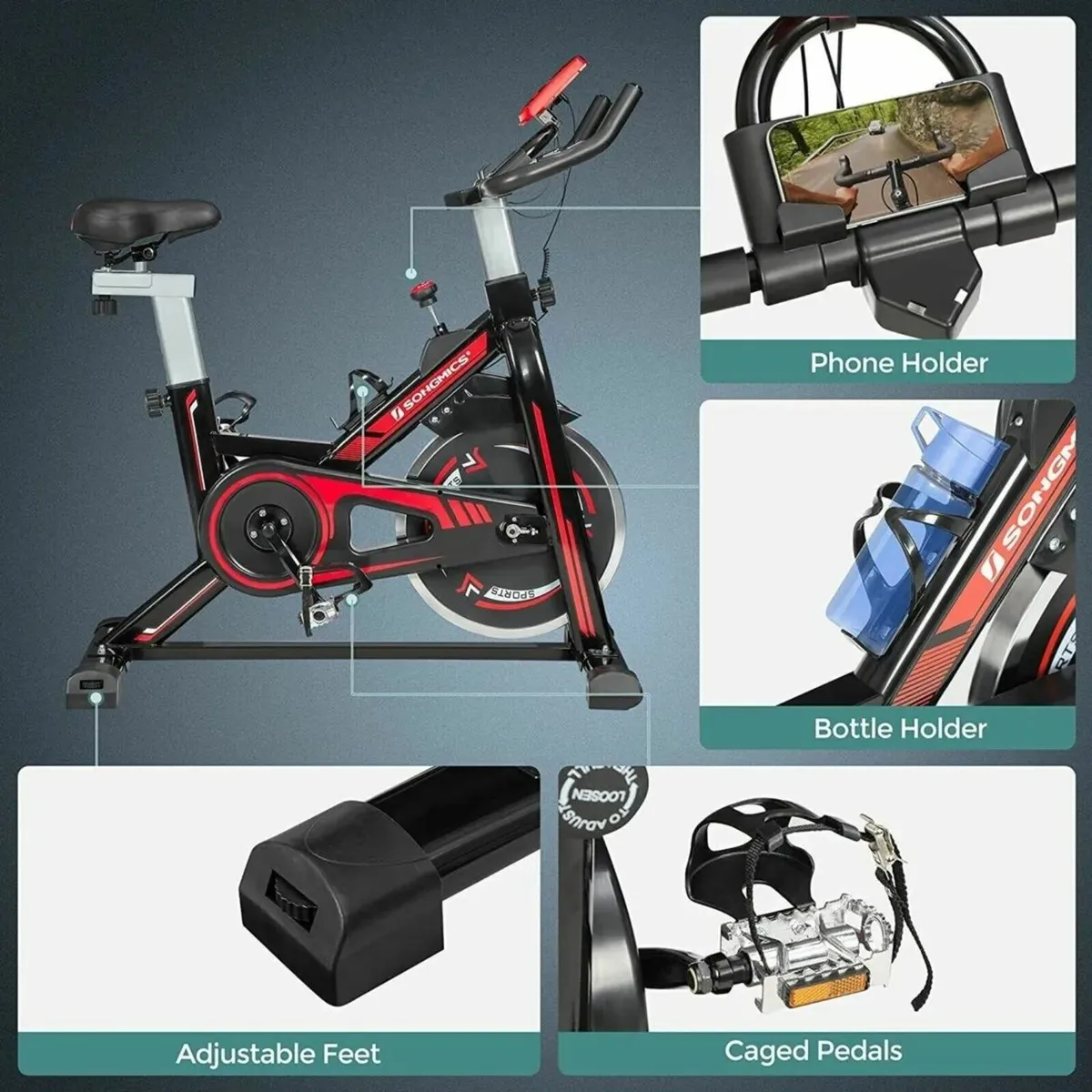 Home Exercise Bike with Adjustable Resistance - Image 3