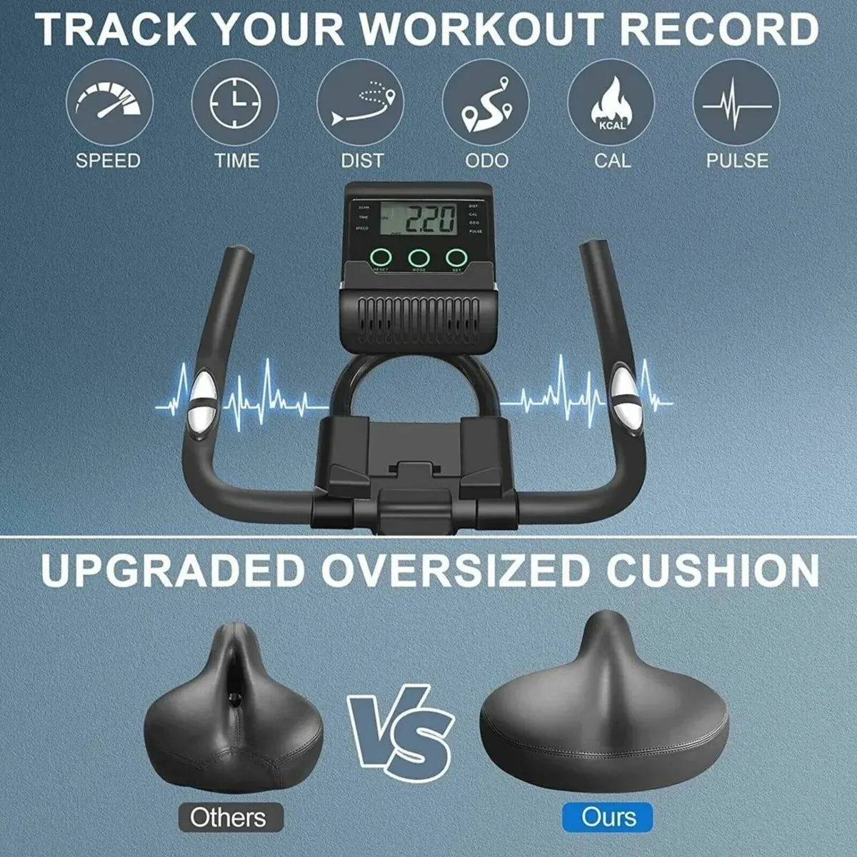Home Exercise Bike with Adjustable Resistance - Image 4