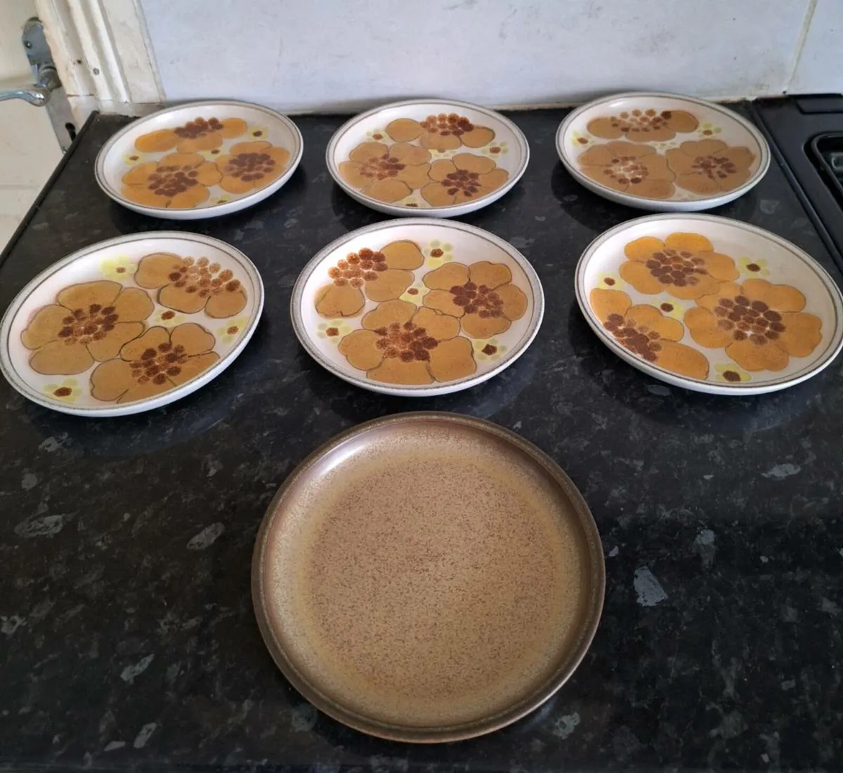 Denby coffee set together with seven side plates - Image 2