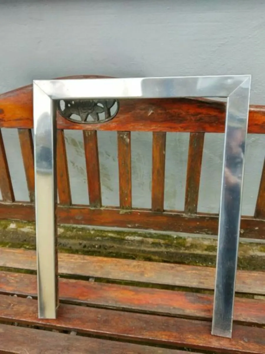 Vintage 16" Chrome finish fire trim