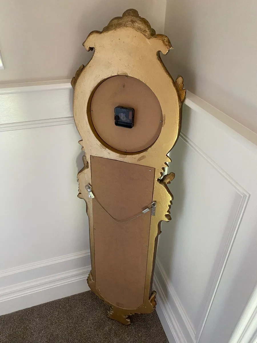 Bronze Gold Decorative Wall Clock Mirror - Image 3