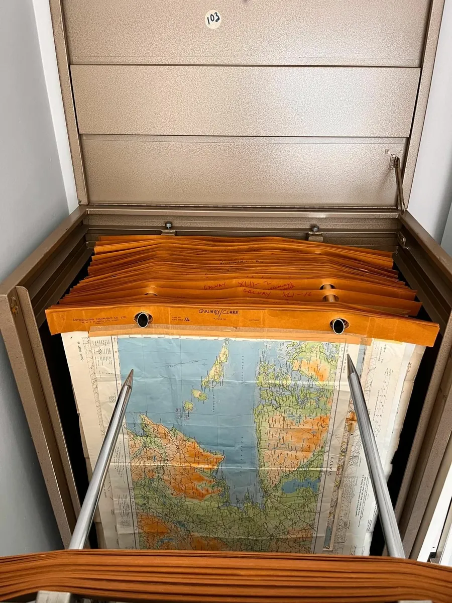 Ordnance Survey Maps and Cabinet - Image 2