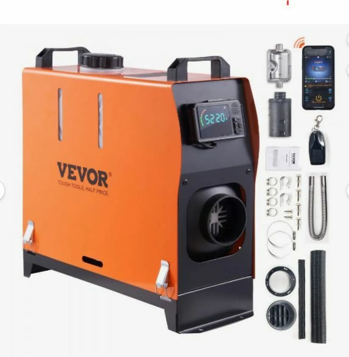 Diesel Air Heater All-in-one 12V 8KW Bluetooth - Image 1