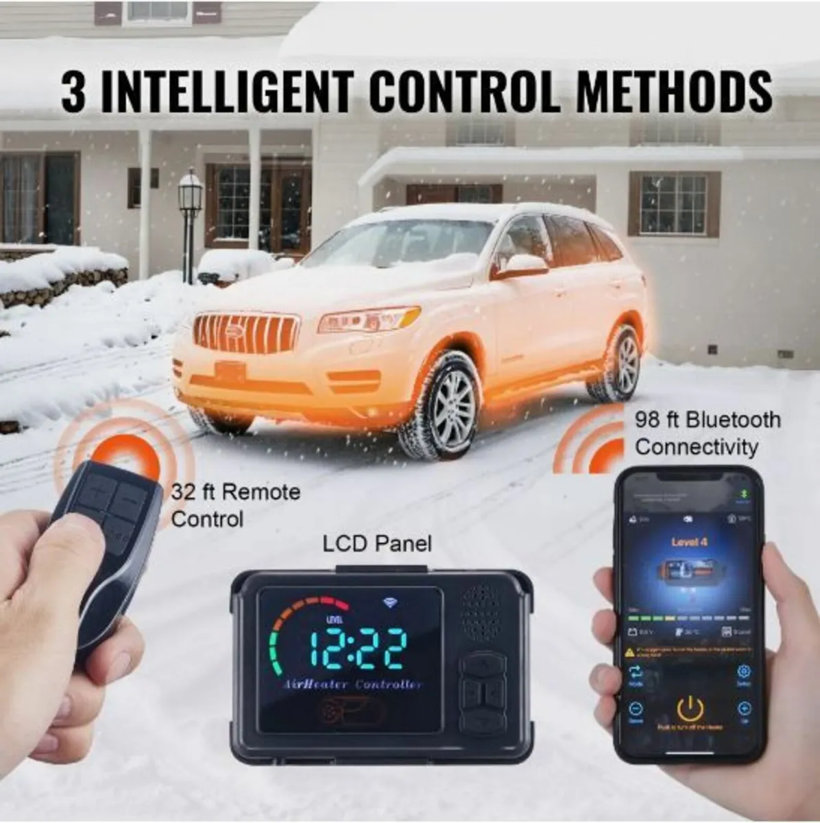 Diesel Air Heater All-in-one 12V 8KW Bluetooth - Image 3