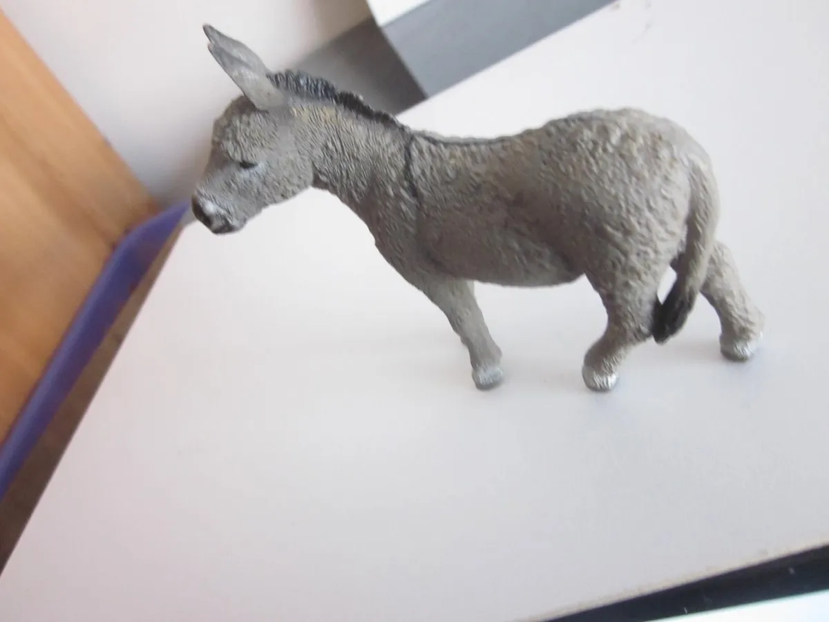 Schleich Donkey Figure from Farm Animal Education - Image 3