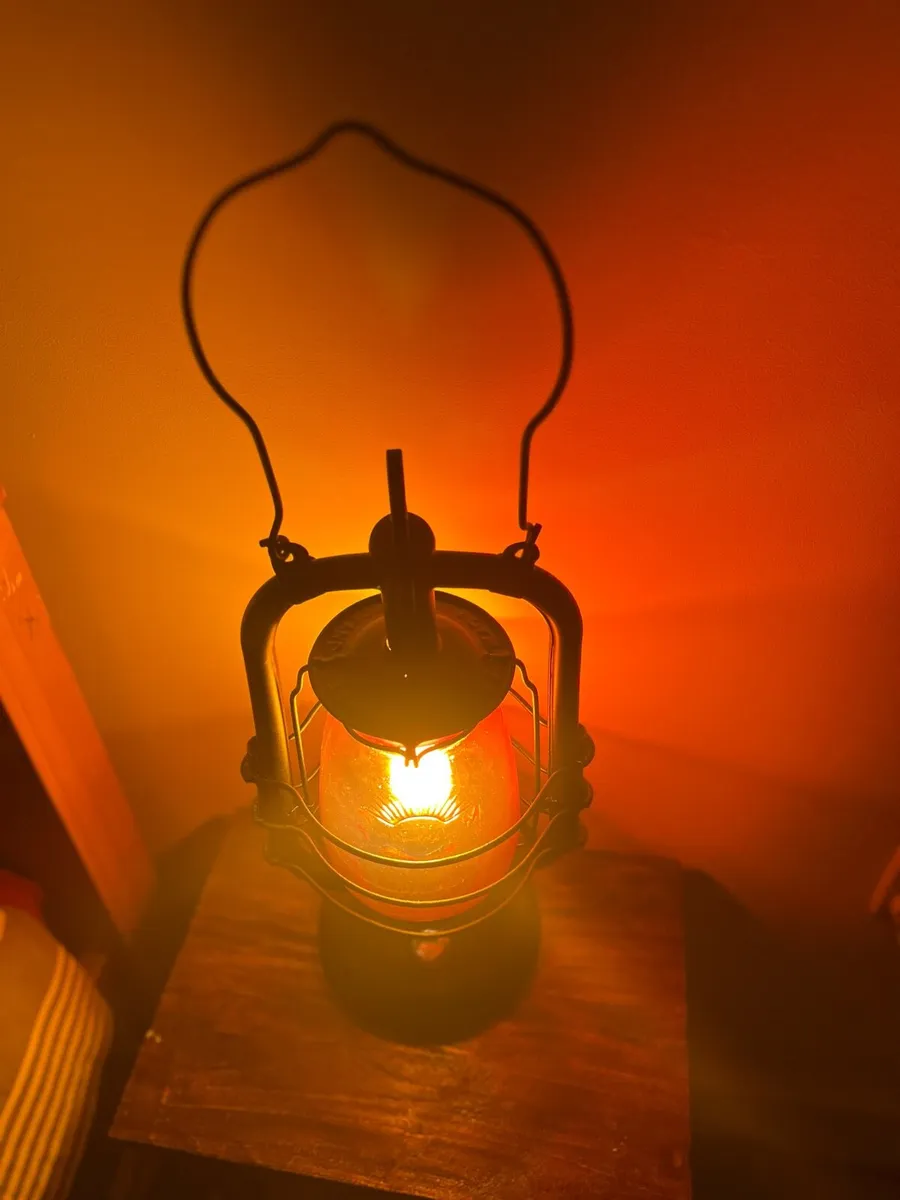 1930s British Batt Oil Lamp Electric converted - Image 3