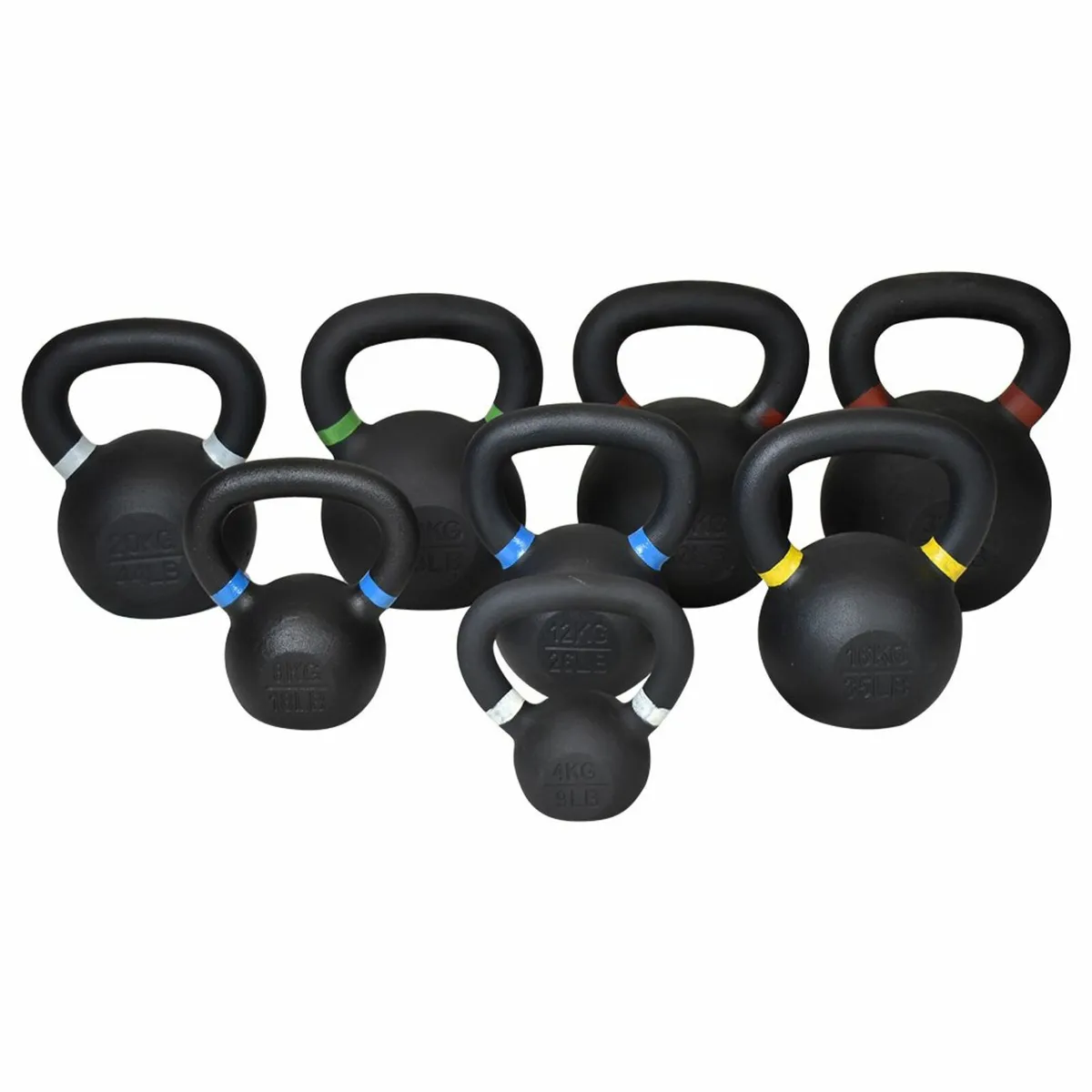 £2.50/KG Powder Coated Cast Iron Kettlebells Gym - Image 1