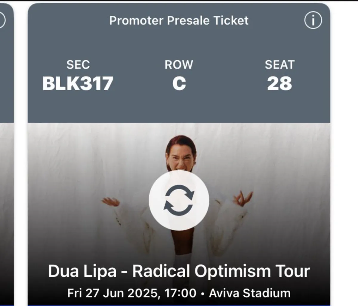 Dua Lipa Premium tickets Aviva