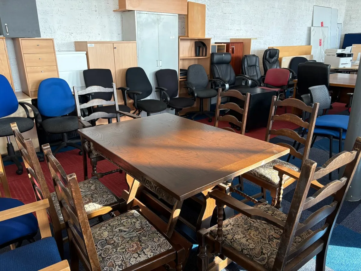 Antique Table and Chair Set - ONLY £150 - Image 3