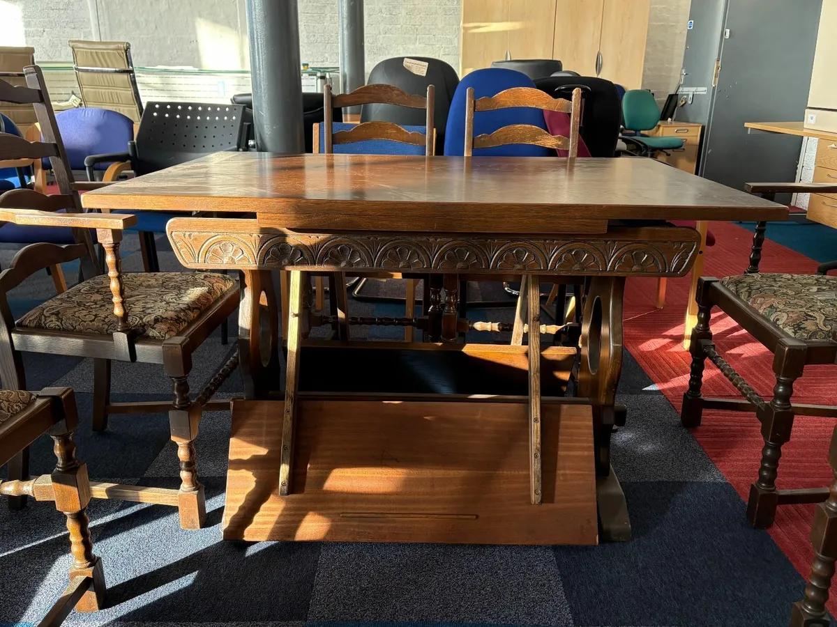 Antique Table and Chair Set - ONLY £150 - Image 4