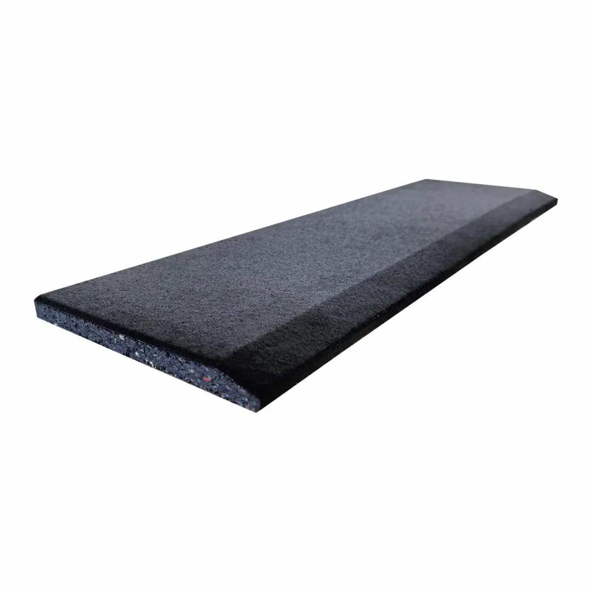 Black EZ Clean - 15mm Rubber Gym Floor Ramps 600m - Image 1