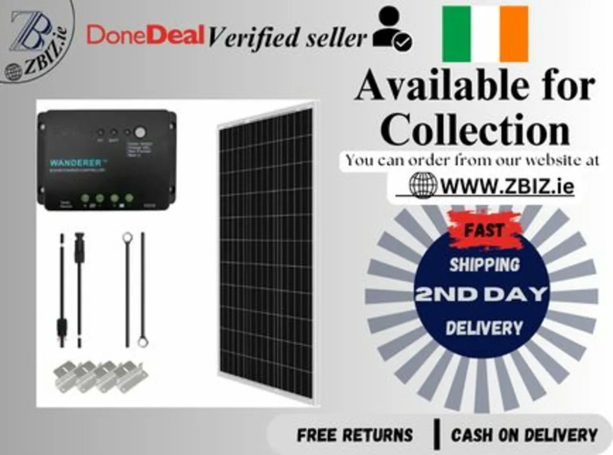 12V Solar Panel Kit: Off-Grid Solution - Image 1