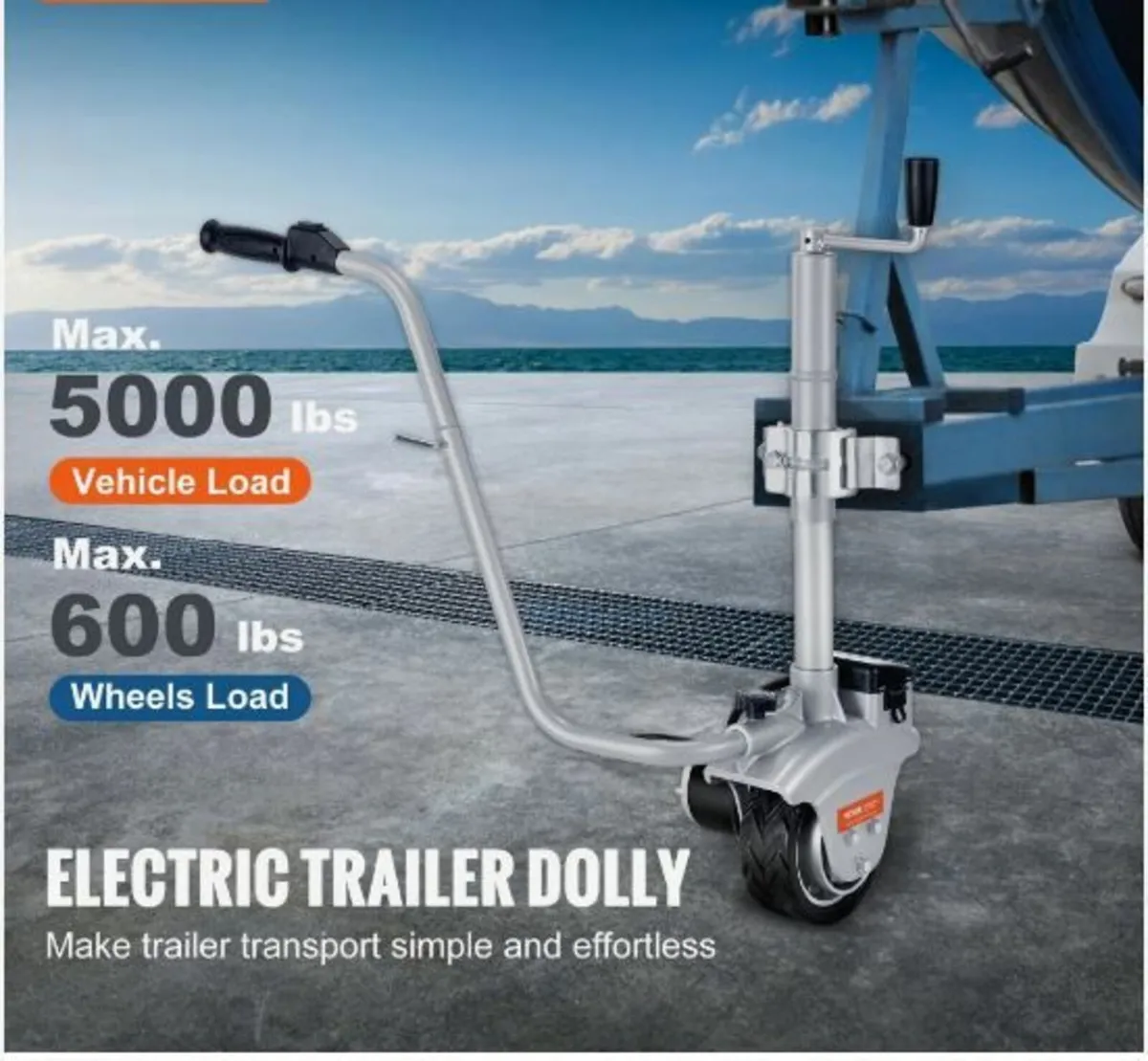 Electric Trailer Dolly, 5000lbs Towing Capacity - Image 2