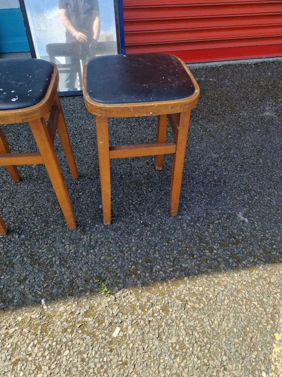 Vintage Retro Mid Century Kitchen Stools - Image 3