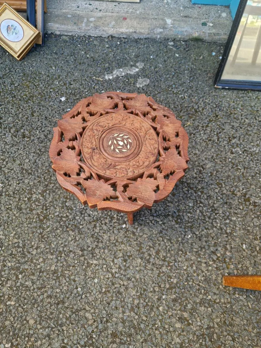 Vintage Plant Stand Table - Image 2