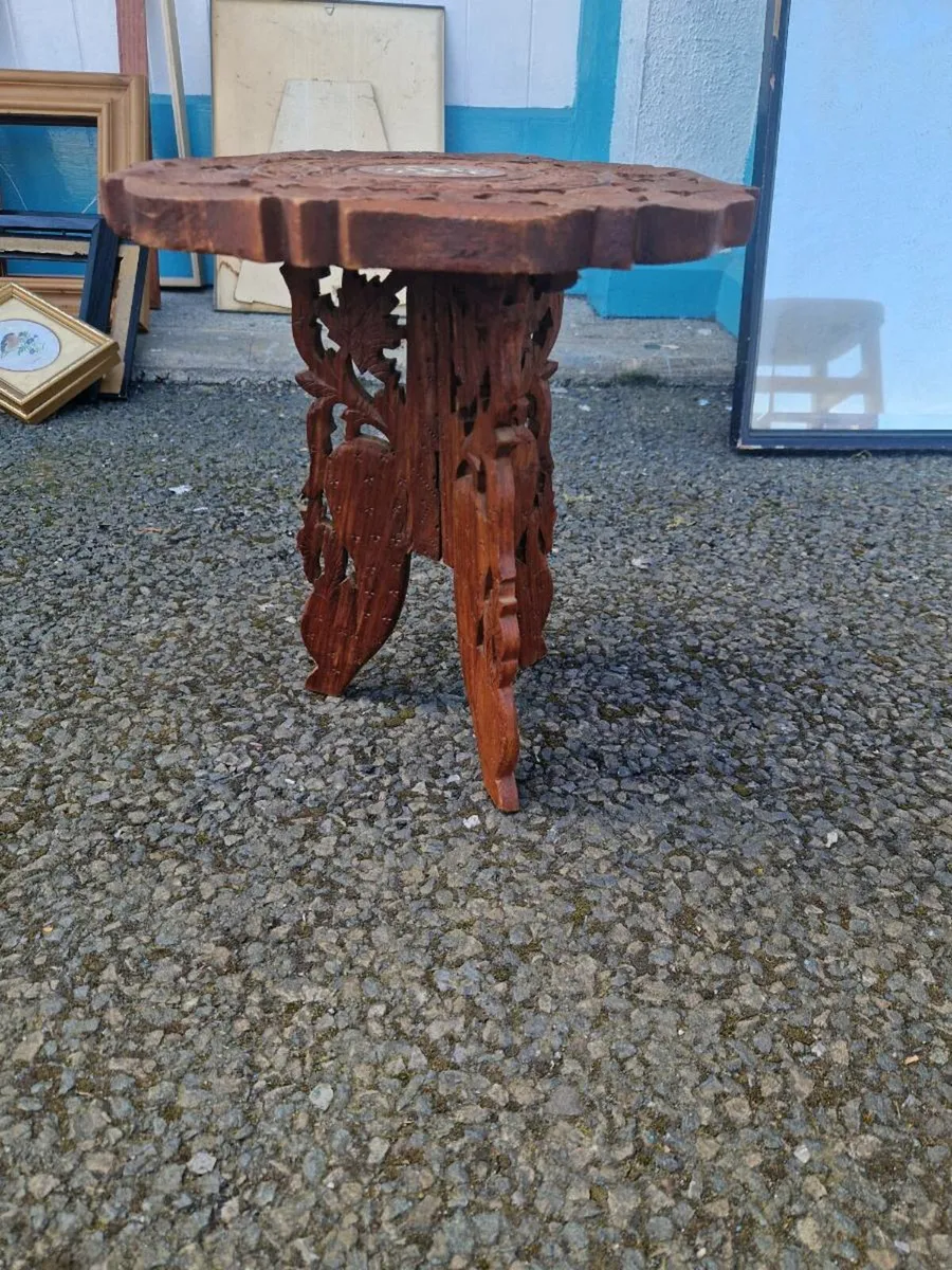 Vintage Plant Stand Table - Image 3