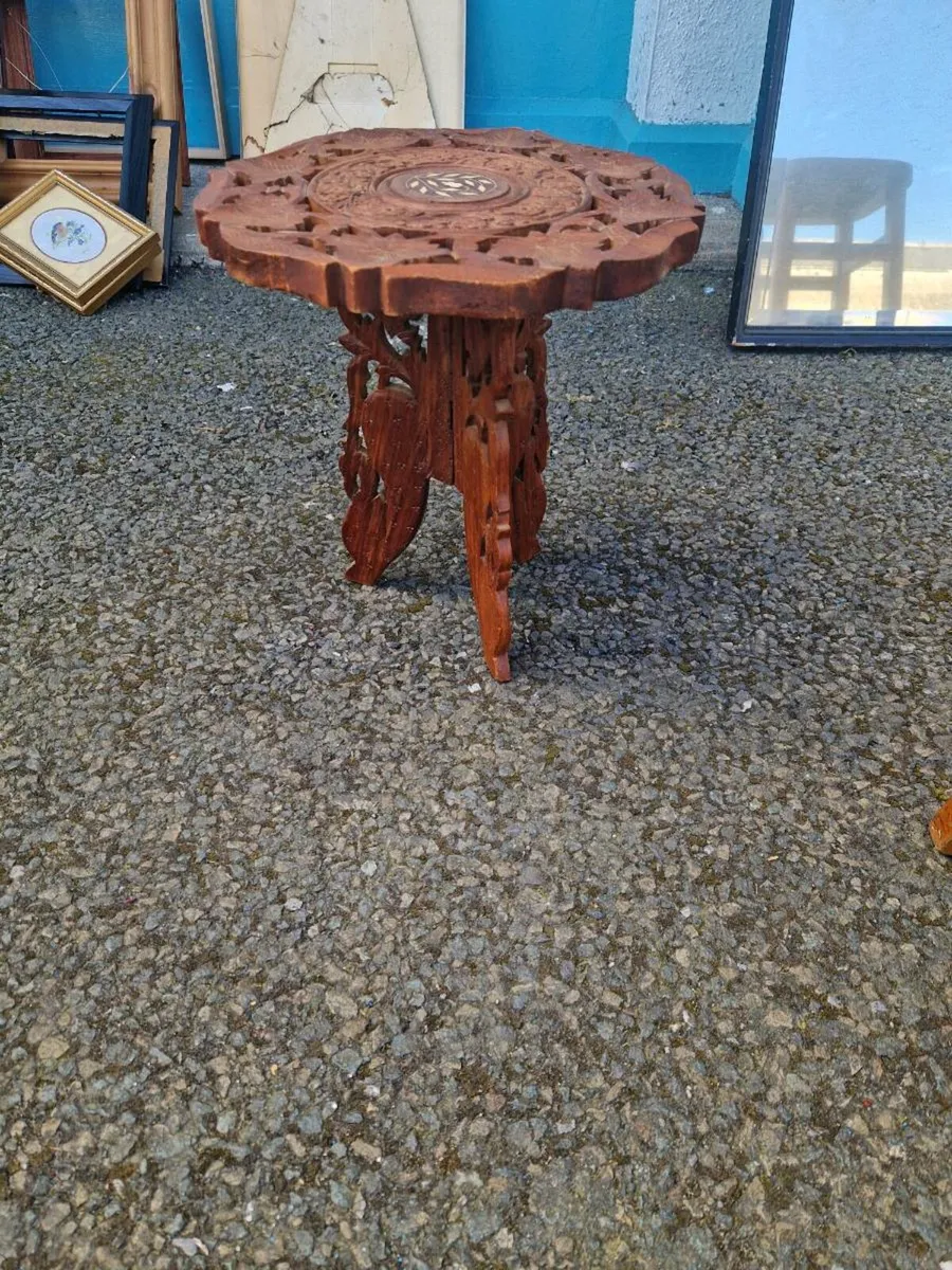 Vintage Plant Stand Table - Image 4