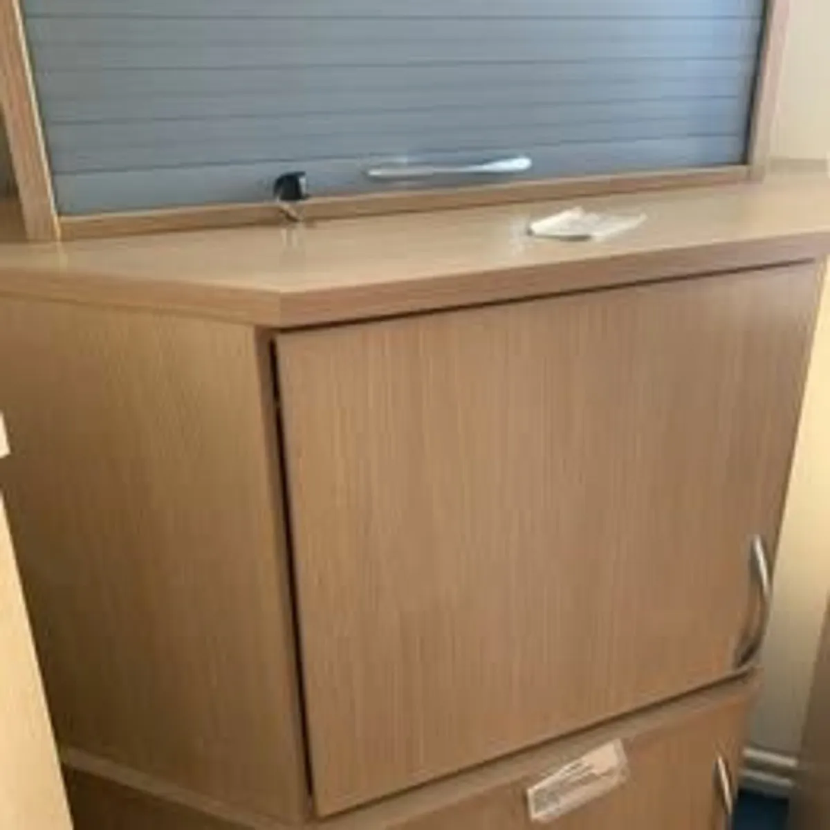 Oak Corner Storage Cupboards - £70+VAT each - Image 1