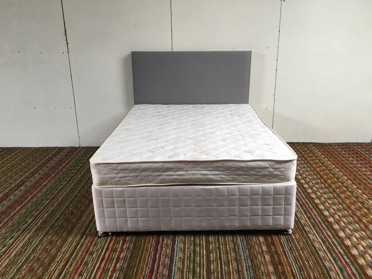 4'6 Divan Set & Headboard - Image 3