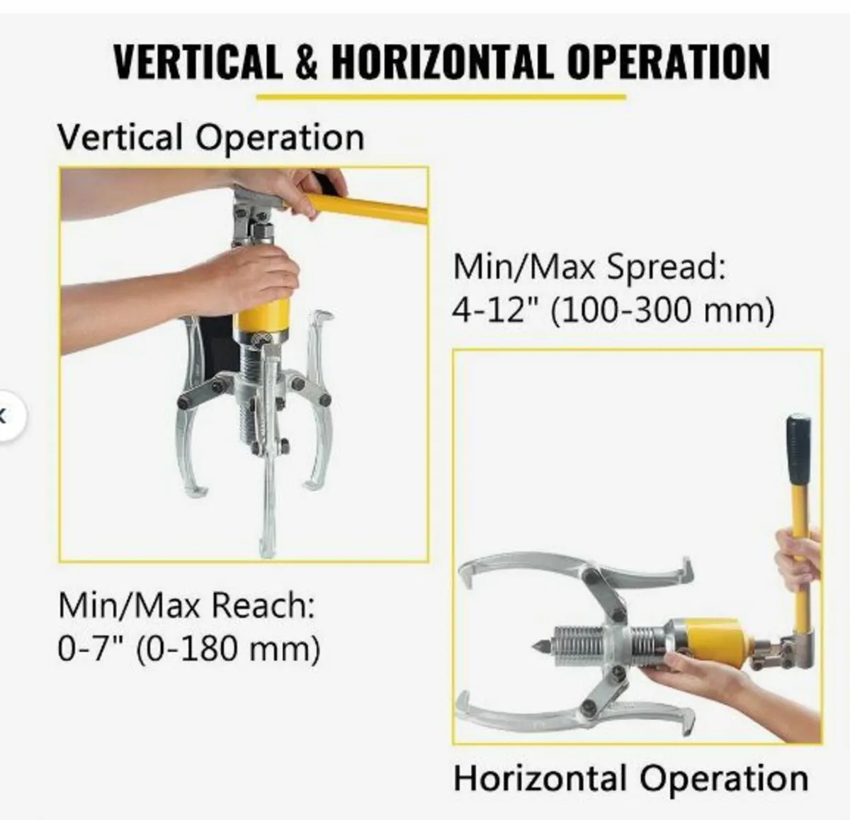 15 Ton Hydraulic Gear/Bearing/Wheel Bearing Puller - Image 2