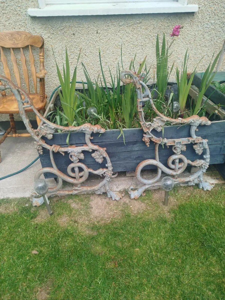 antique bench ends - Image 2