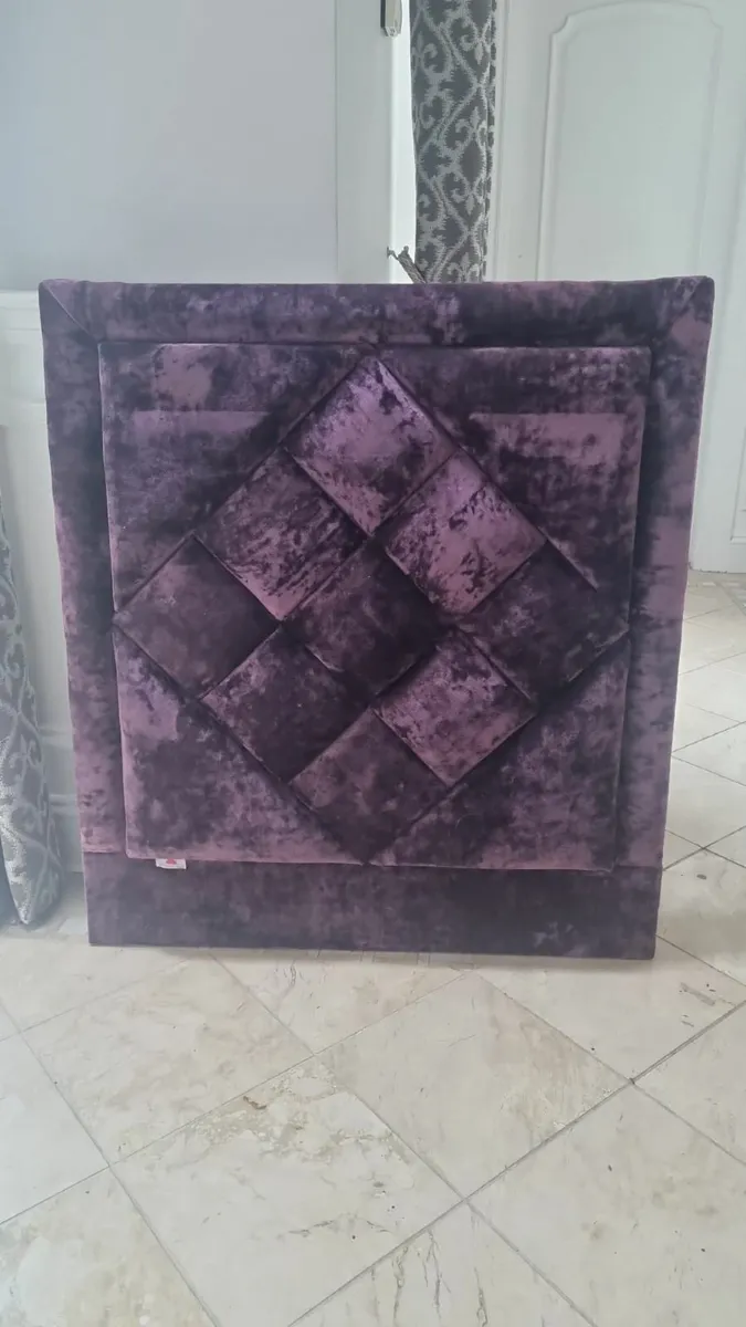 Single opulent velvet headboard - Image 2