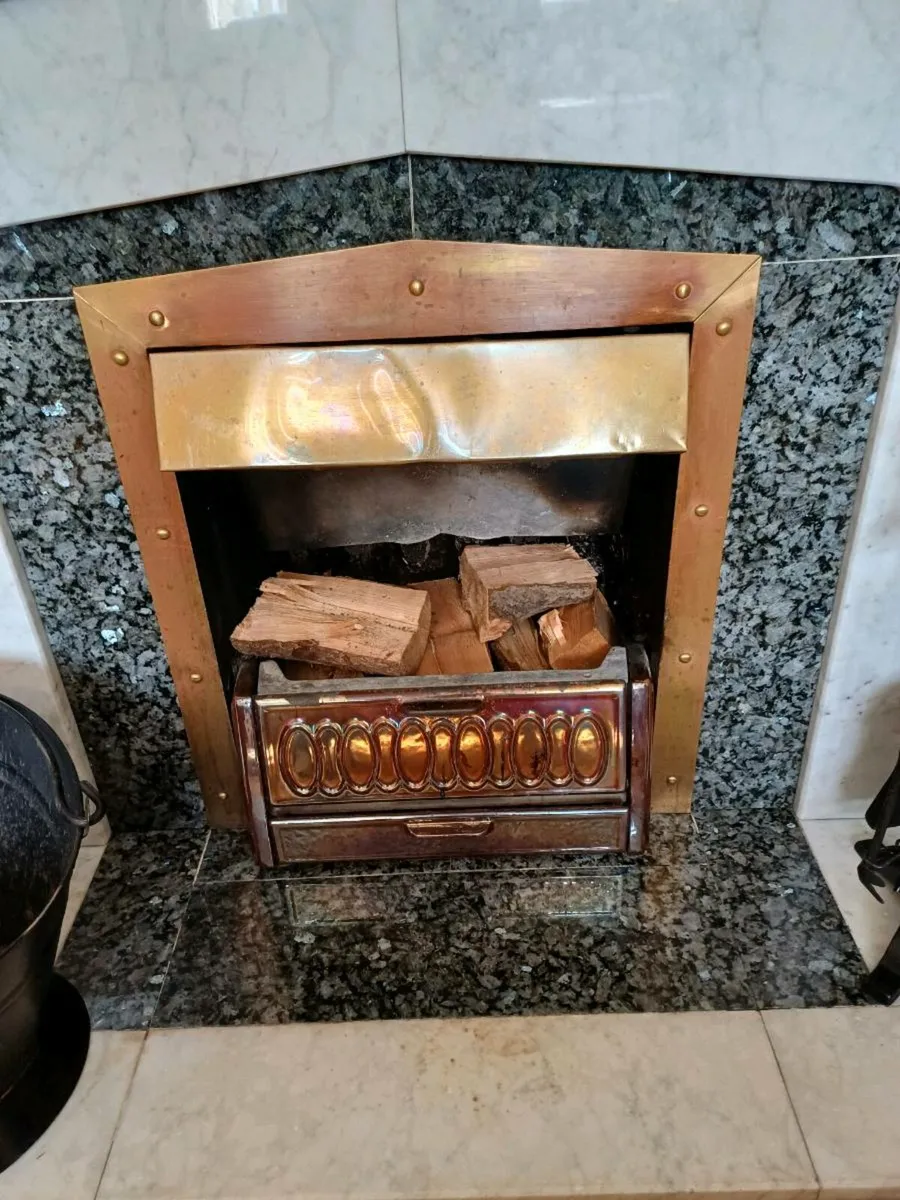 Mahogany and Marble Fireplace - Image 3
