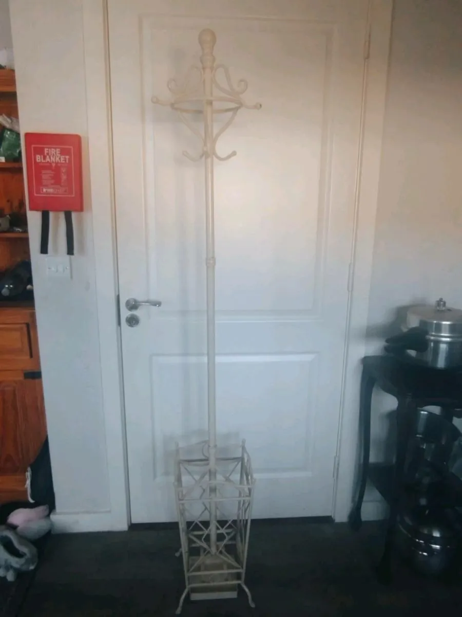 vintage umbrella and coat stand