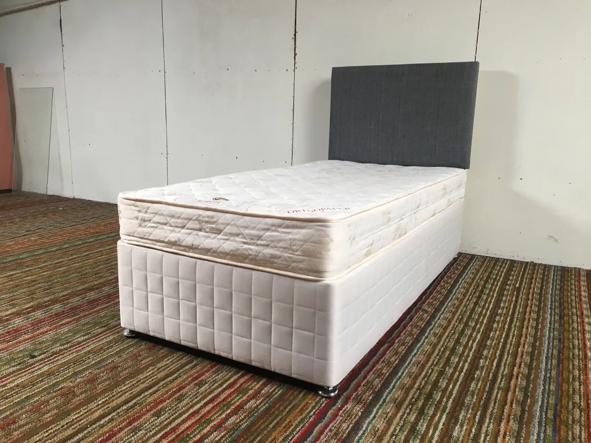 3' Divan Set & Headboard - Image 1